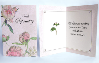 A prototype of one of the new cards, which will be available at Hallmark stores in time for Father's Day.